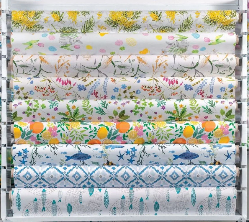 vinyl rolls display rack