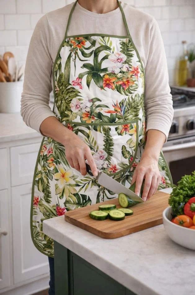 Tropical apron multi color