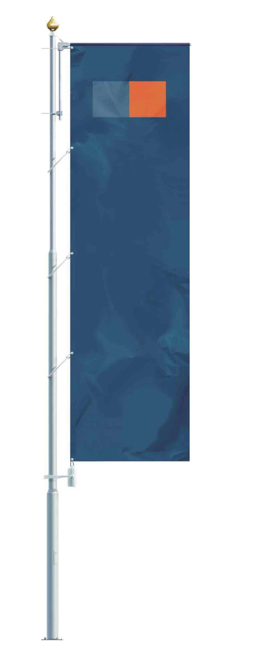 odolný vlajkový stožár s ramenem Super Windtracker. Dodání a montáž vlajkových stožárů. Výroba vlajek na zakázku