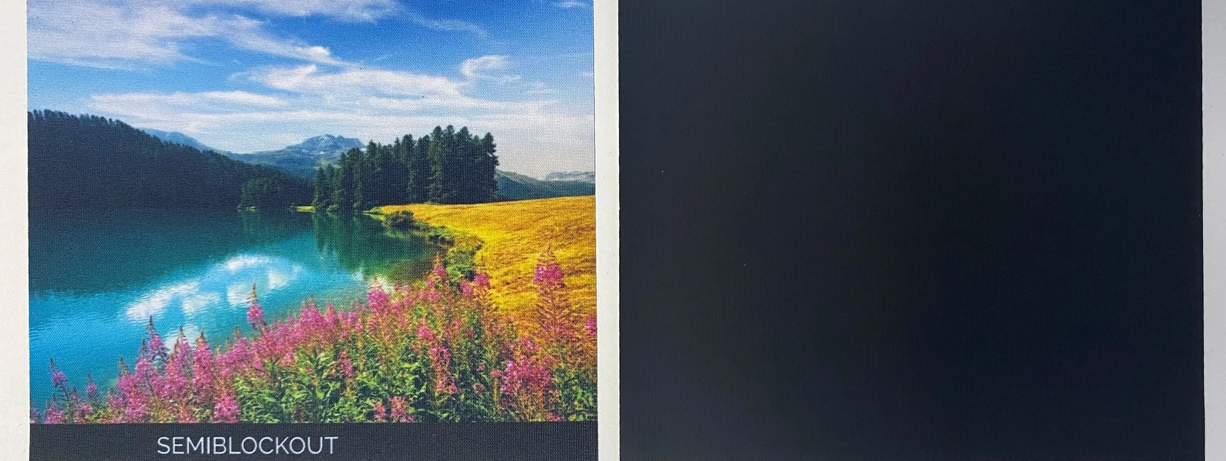 neprůsvitný materiál pro bannery - SEMIBLOCKOUT. Výroba vlajek na zakázku