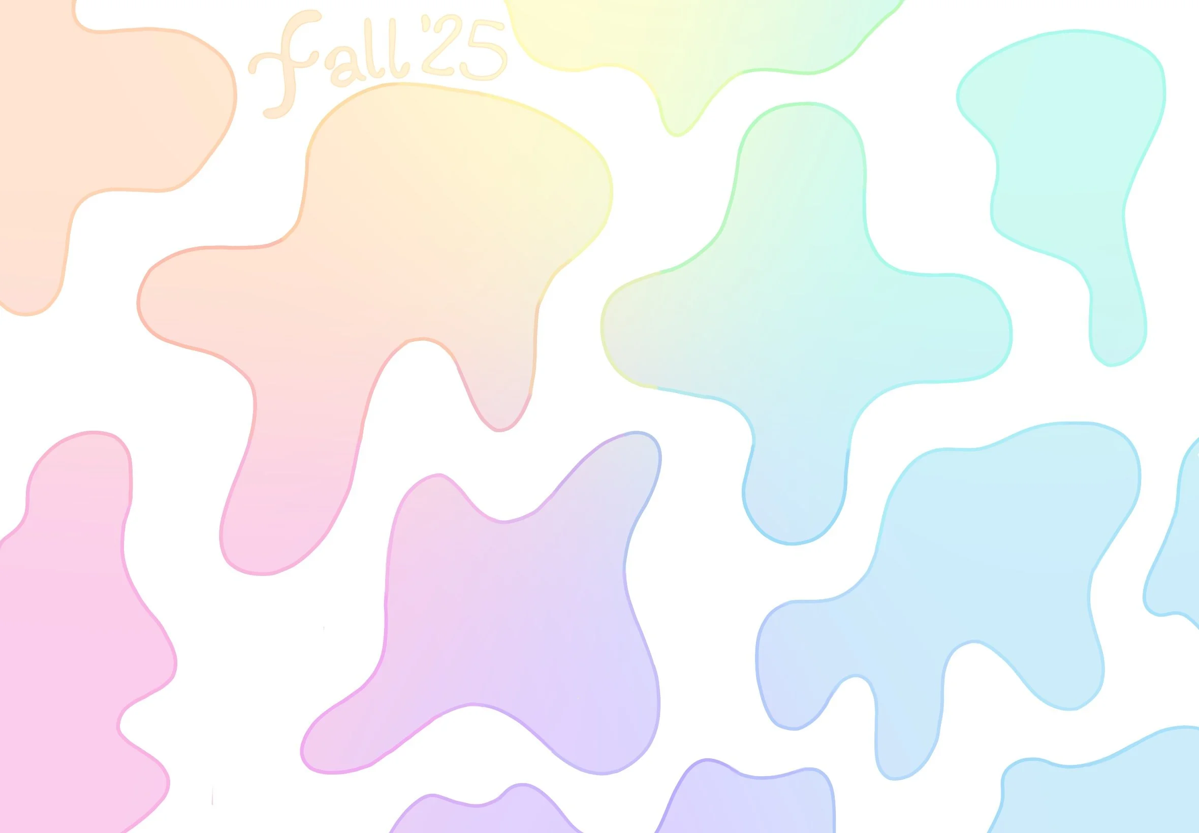 Pastel Puddles ~ Digital Illustration ~ 2360 x 1640 Pixels