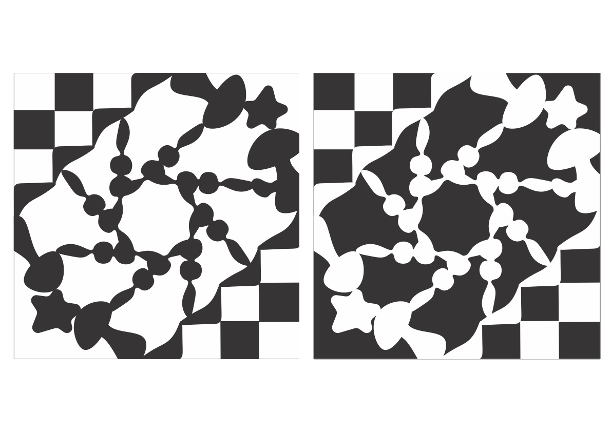 Mushroom Spirals ~ Digital Abstract Artwork ~  16.5 x 11.7 inches