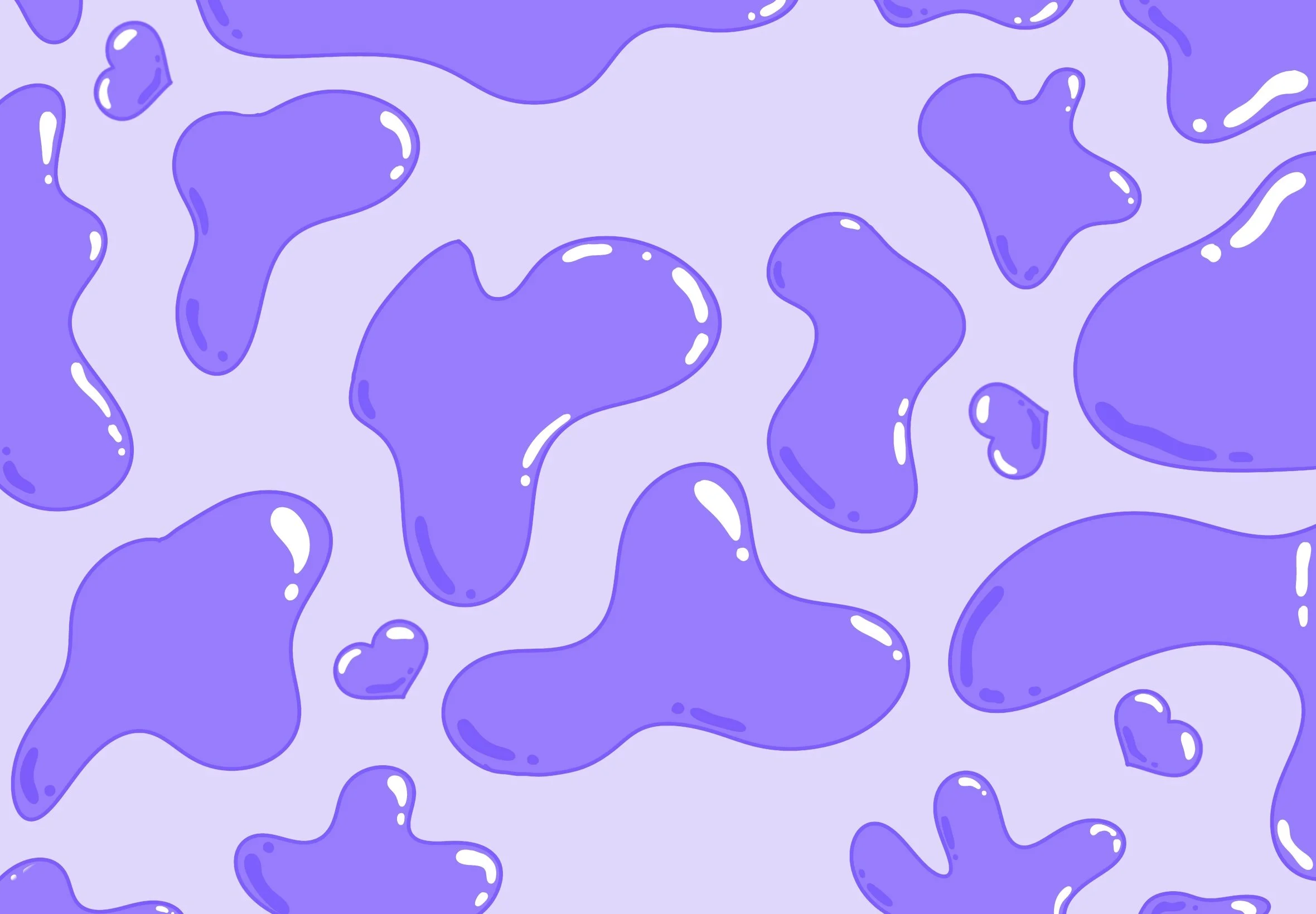 Lavender Lava ~ Digital Illustration ~ 2360 x 1640 Pixels