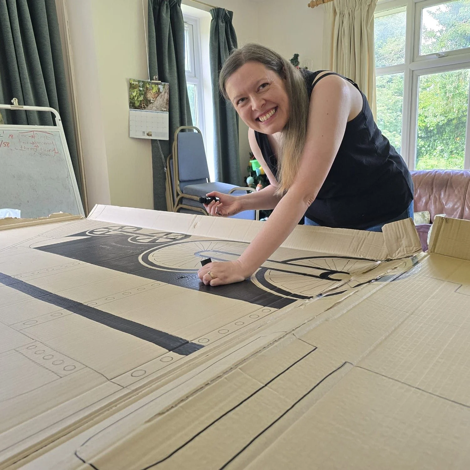 In the vicarage and at homes all across Altrincham are a group of wonderful artists (and their assistants!) getting ready for our @Altrincham Festival  float!

Anyone guess the theme yet?!

We can't wait!
