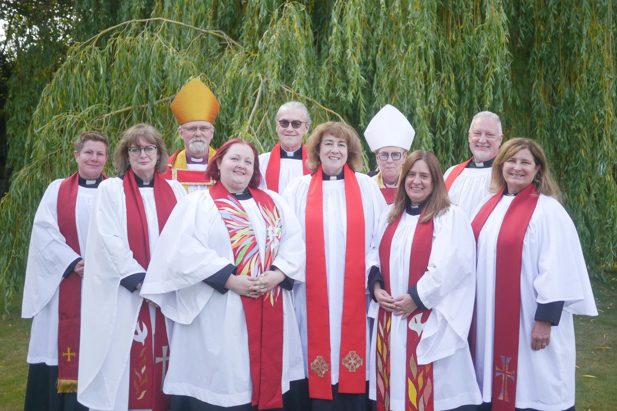 And they are Priests! 🎉

What an absolute  joy it has been to share this special day with Carol and her fellow ordinands as they were ordained priest here at St George&rsquo;s today.

This photo was taken on Wednesday evening as they made their decl