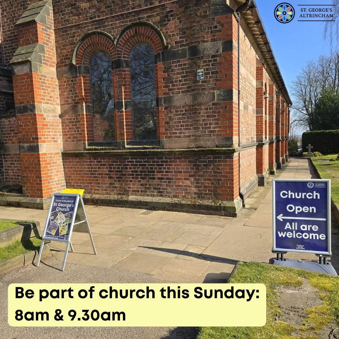 Need a little space to pause before another busy week begins?

Wherever you are on your journey of faith, there is a place for you at St George's.

Join us this Sunday:
🕗 8.00am Said Eucharist
🕤 9.30am Parish Eucharist

We'd love you to be a part o