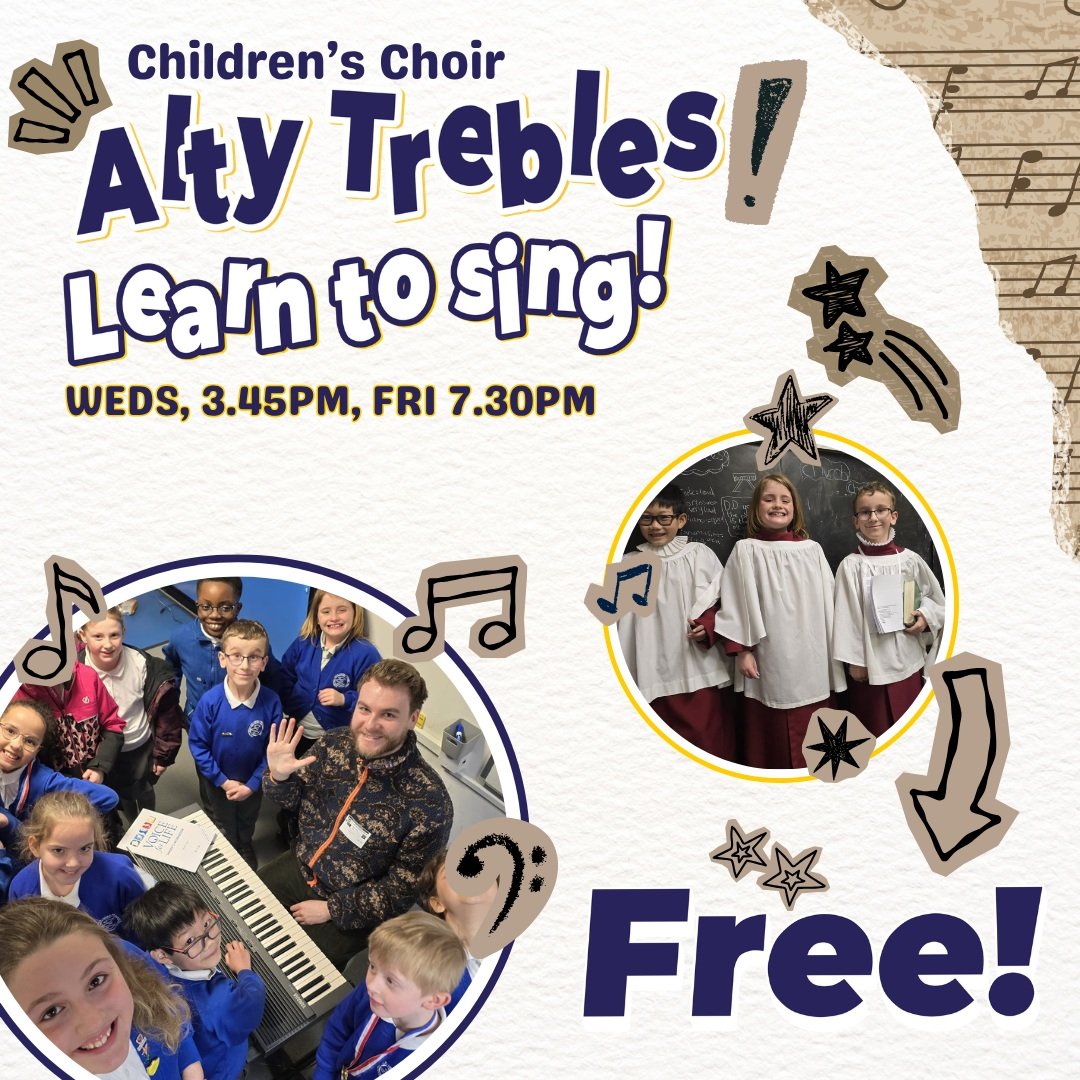 Did you know that our children's choir is open to all children in and around Altrincham?

At the moment, all our children come from Altrincham CE Primary School but we'd love them to come from far and wide, and who knows, they might make friends that