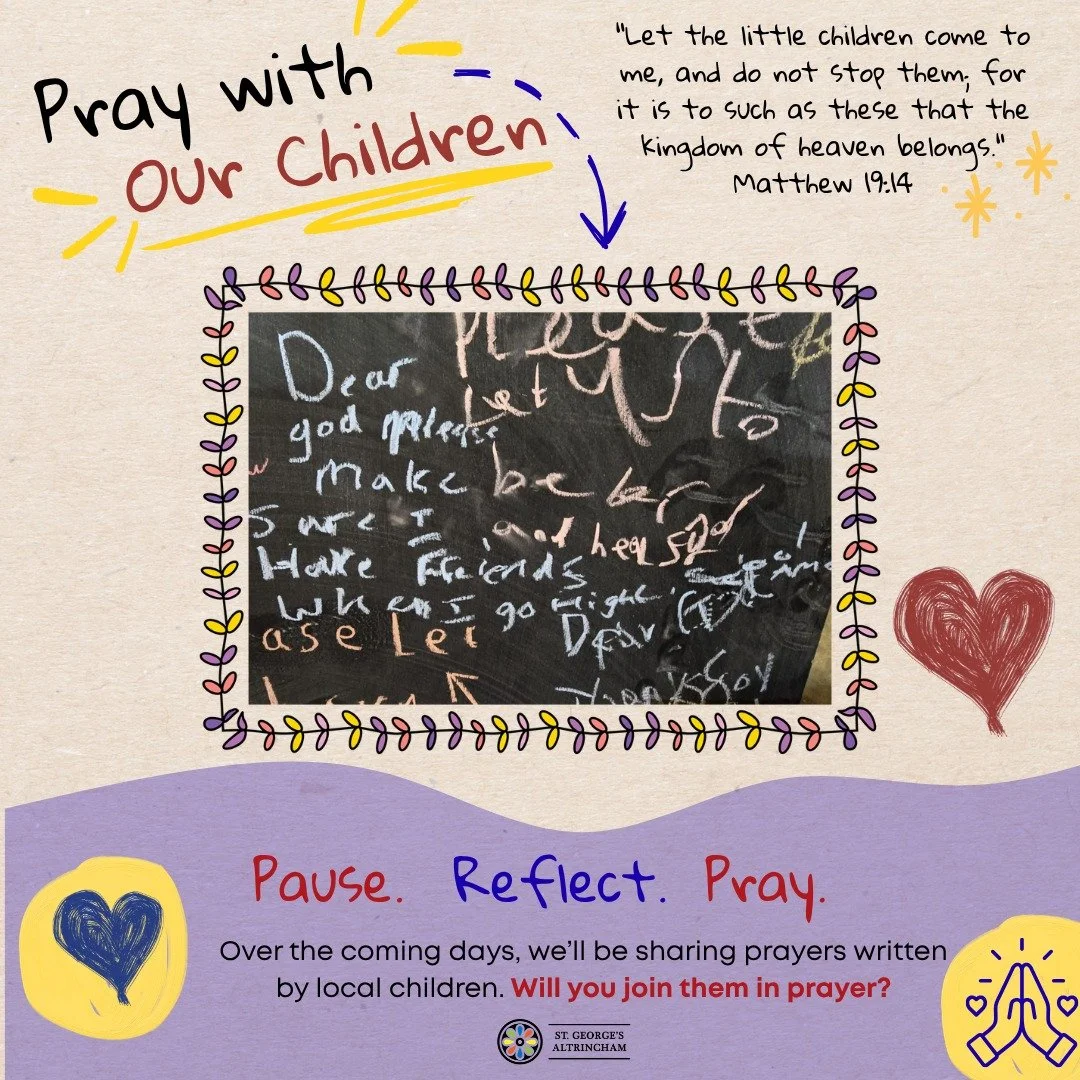 Small Voices, Big Prayers:

For many of our young people, the summer holidays are a season of change. Some will be starting new schools, others beginning college or university, and some taking their first steps into the world of work.

But if we're h
