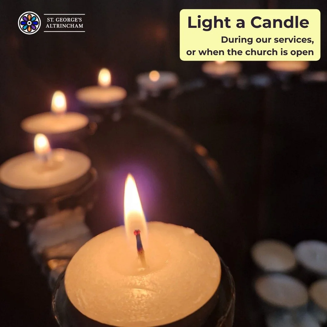 🕯️Did you know you can light a candle at St George's?

For centuries, people have come into churches simply to pause, light a candle, and remember someone they love, give thanks, or hold a hope or worry before God.

It's a tradition that has quietly