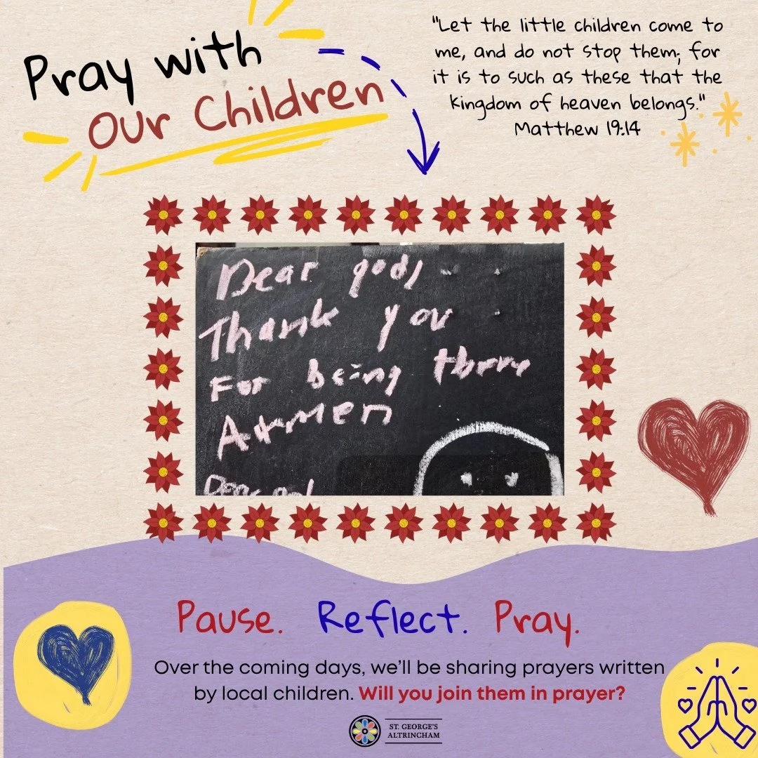 Small Voices, Big Prayers:

Community has changed a lot over the years, and it isn't always easy to find where we belong.

Many people experience loneliness, even when they're surrounded by others.

Christians believe that God is always with us. You 