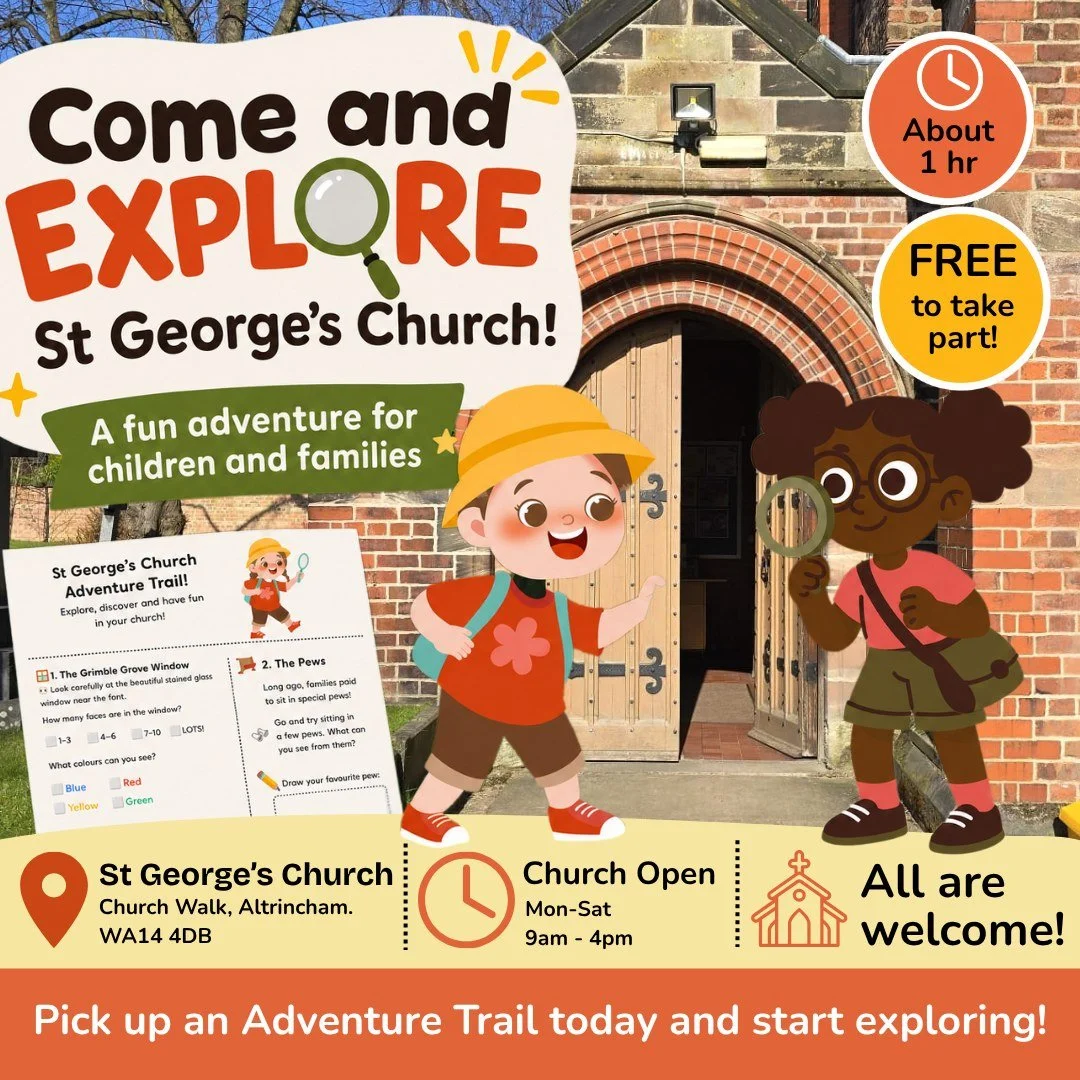 ⏳ Can you believe there are only a few weeks of the summer holidays left?

If you're looking for something a little different to do with young children before the new school year begins, why not become a Heritage Explorer at St George's?

Pick up one