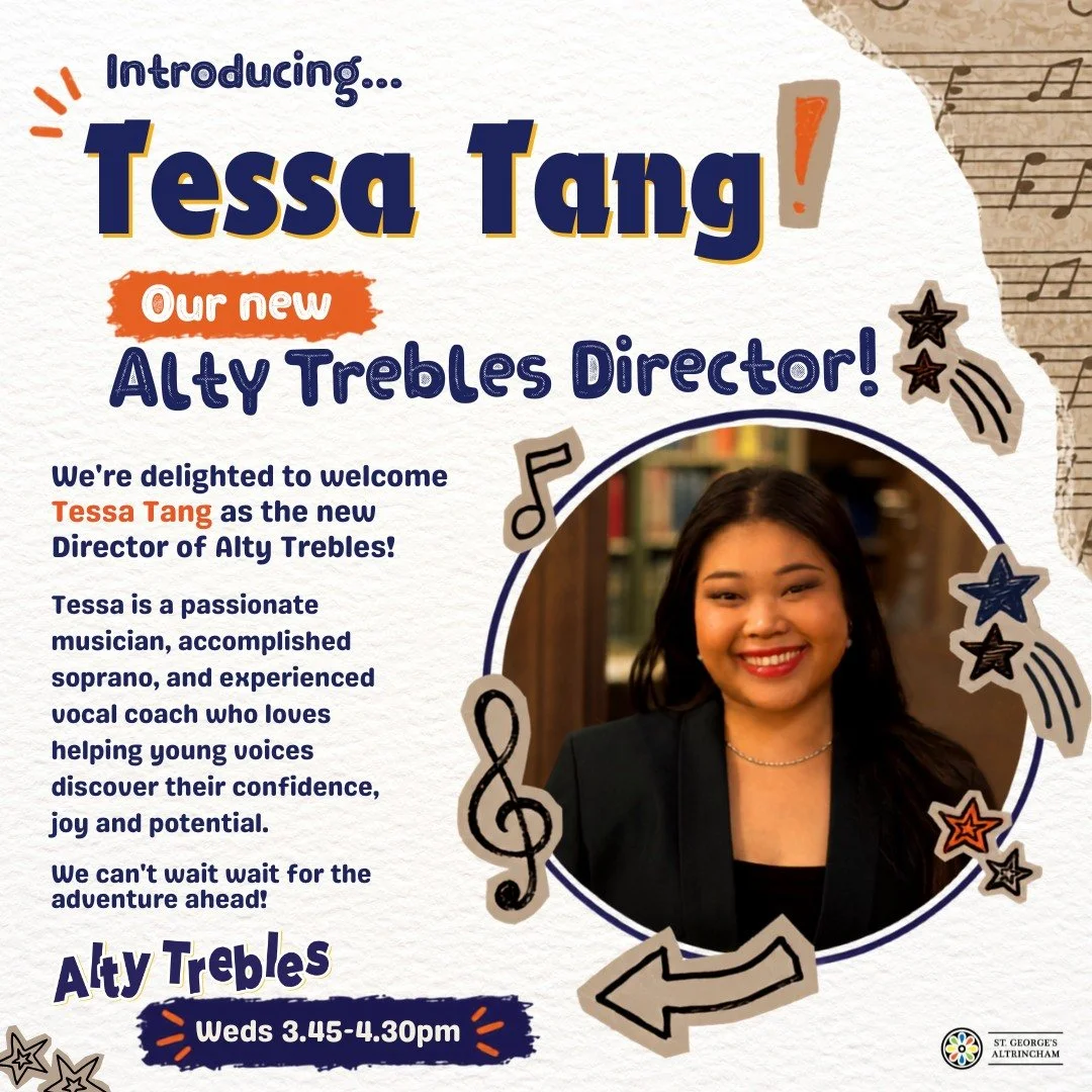 🎶 And now for the happy news we promised you&hellip; meet Tessa! 🎉

Following Aidan&rsquo;s move to Vienna, we knew we needed someone rather special to take the reins of Alty Trebles -  and we&rsquo;re absolutely delighted to introduce Tessa Tang a