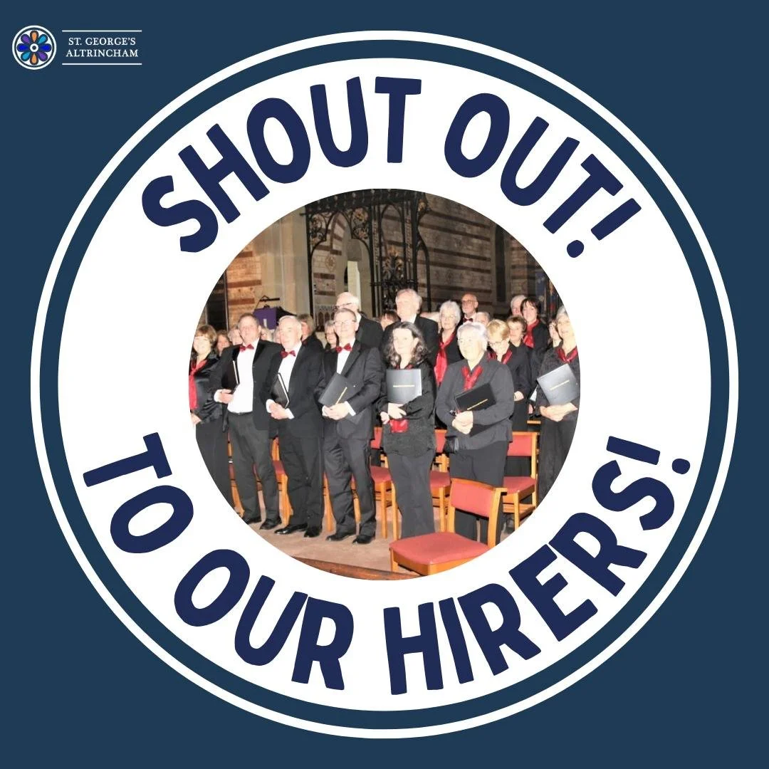 🎉 It&rsquo;s time for another Community Shout Out!

And this time we&rsquo;re celebrating another group that knows how to make the most of the wonderful space and acoustics inside St George&rsquo;s: Sale Choral Society 🎶

There&rsquo;s plenty of hi
