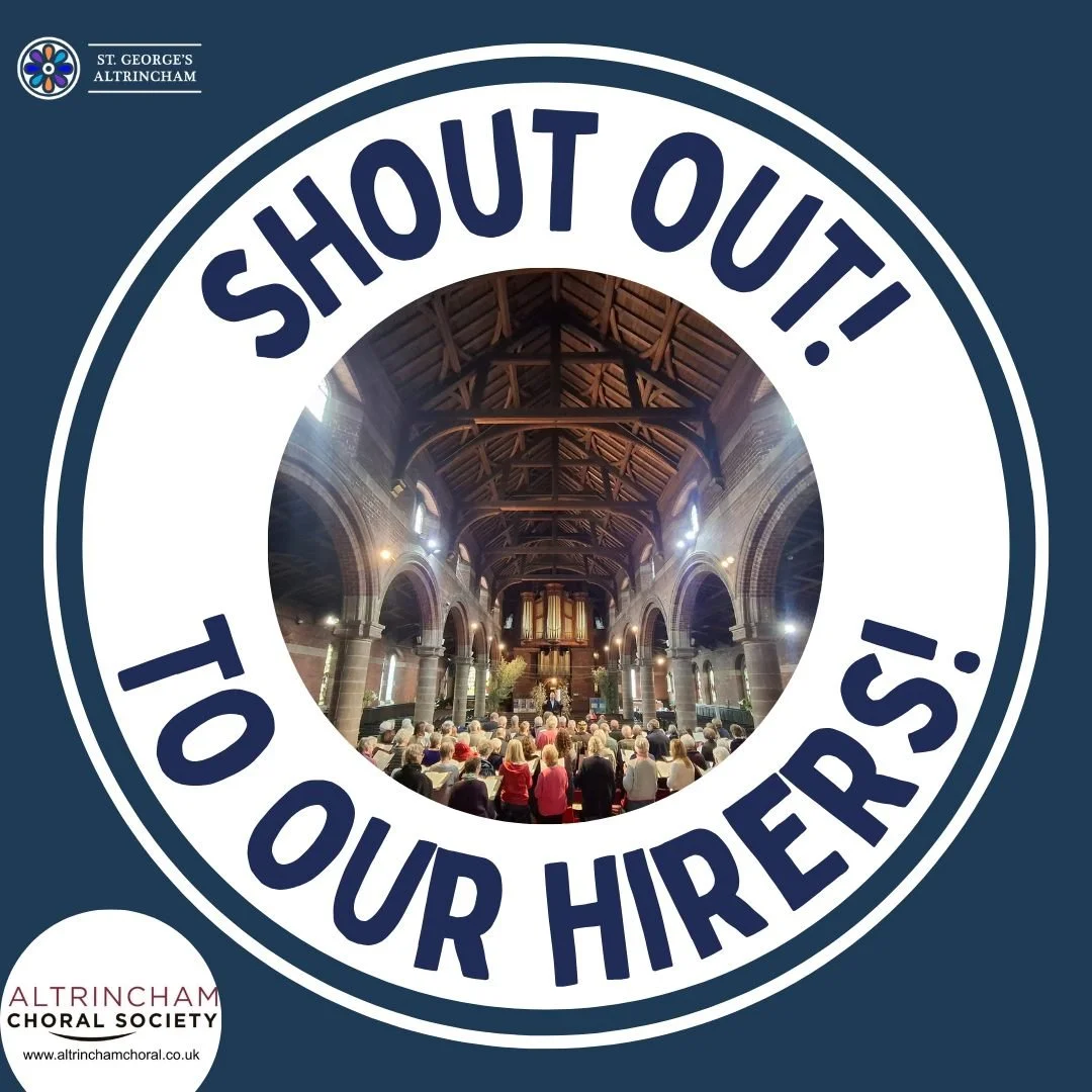 🎉 It&rsquo;s time for another Community Shout Out!

And this time we&rsquo;re celebrating a group with deep roots right here in our town: Altrincham Choral Society 🎶

Founded in 1945, Altrincham Choral Society has been part of our area&rsquo;s musi