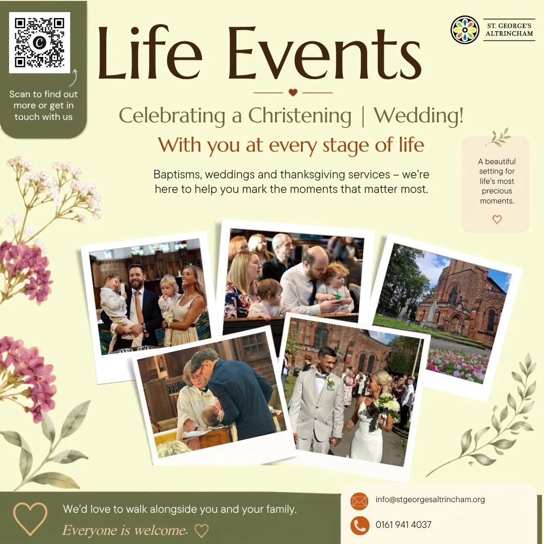 💧 Thinking about a Christening for your child?

A Christening (or baptism - they mean the same thing) is a beautiful way to welcome a child into the life of the Church, surrounded by family, friends and a community that promises to support them as t