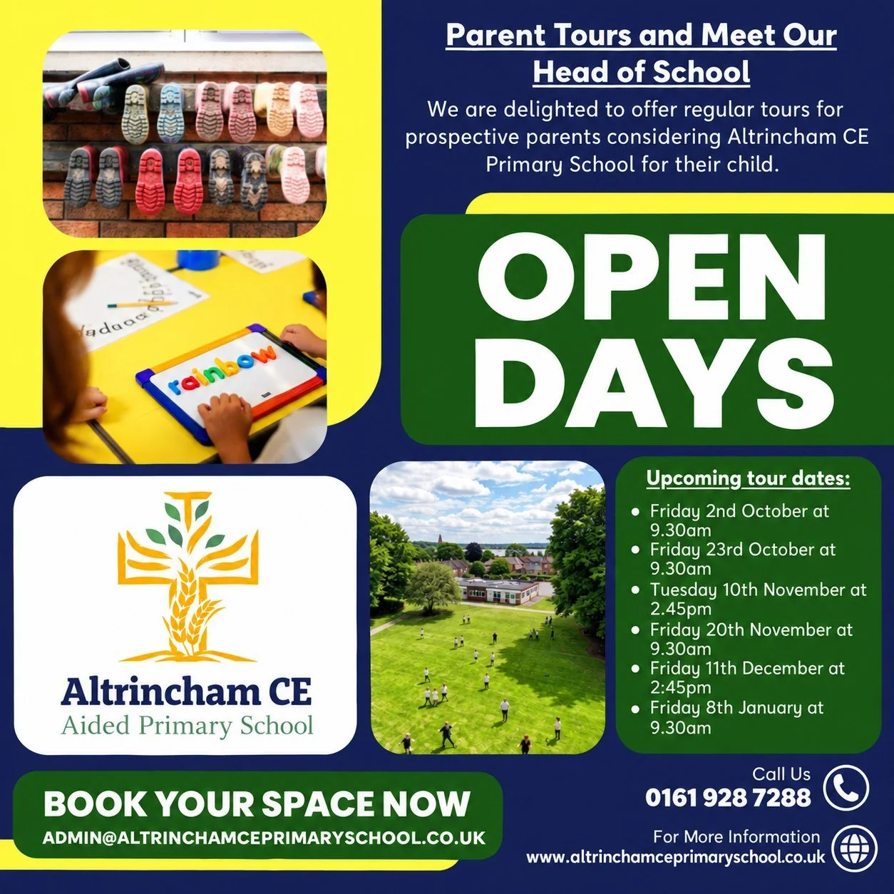 🏫 Choosing a school for your child? Come and see what makes Altrincham CE Primary School special!

Choosing the right school is a big decision, and there's nothing quite like visiting in person to get a feel for a place.

At Altrincham CE Primary Sc