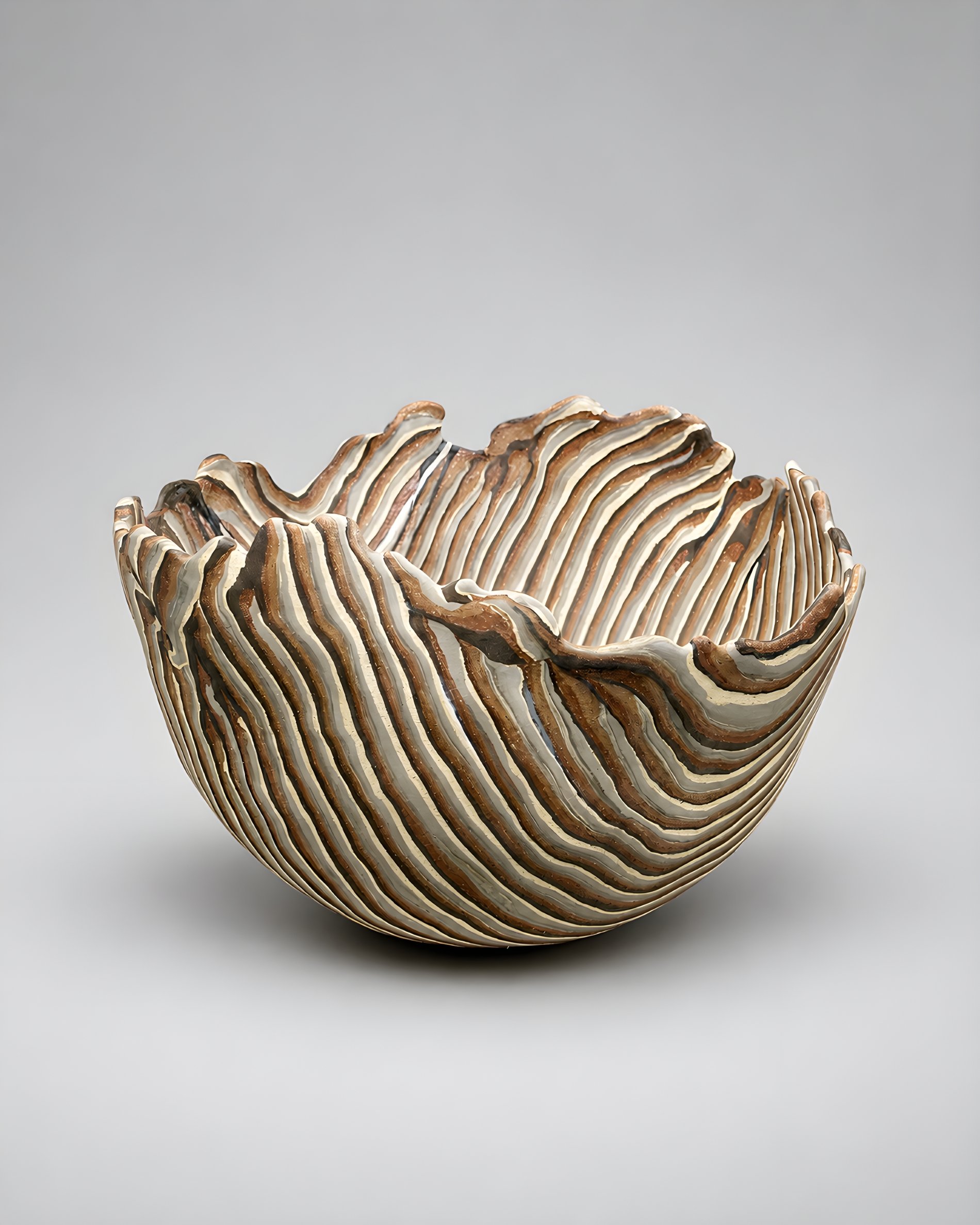 * Title: uNtItLeD_VI.III, 2026 * Medium: Azabache LC 3, earthenware, SIO-2 Berlin stoneware, stonewares * Size: 8 x 13 x 11.5