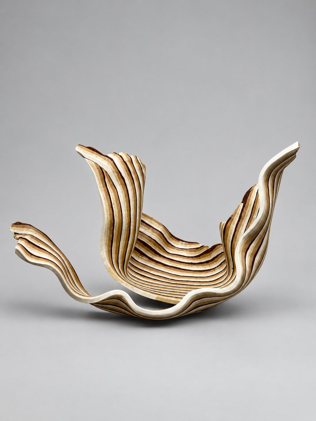 * Title: uNtItLeD_VIII.IIII, 2026  * Medium: Azabache LC 3, earthenware, stonewares  
* Size: 6.5" x 11" x 8"