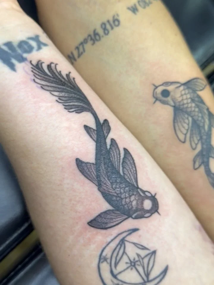 Matching koi 💕🎏
-
Show your love with a matching tattoo this summer! Come to Southern Tattoo Society for your next piece located just across the highway from UTSA.

7327 N Loop 1604 W, 101a San Antonio TX 78249
#matchingtattoo #couplestattoo #koita