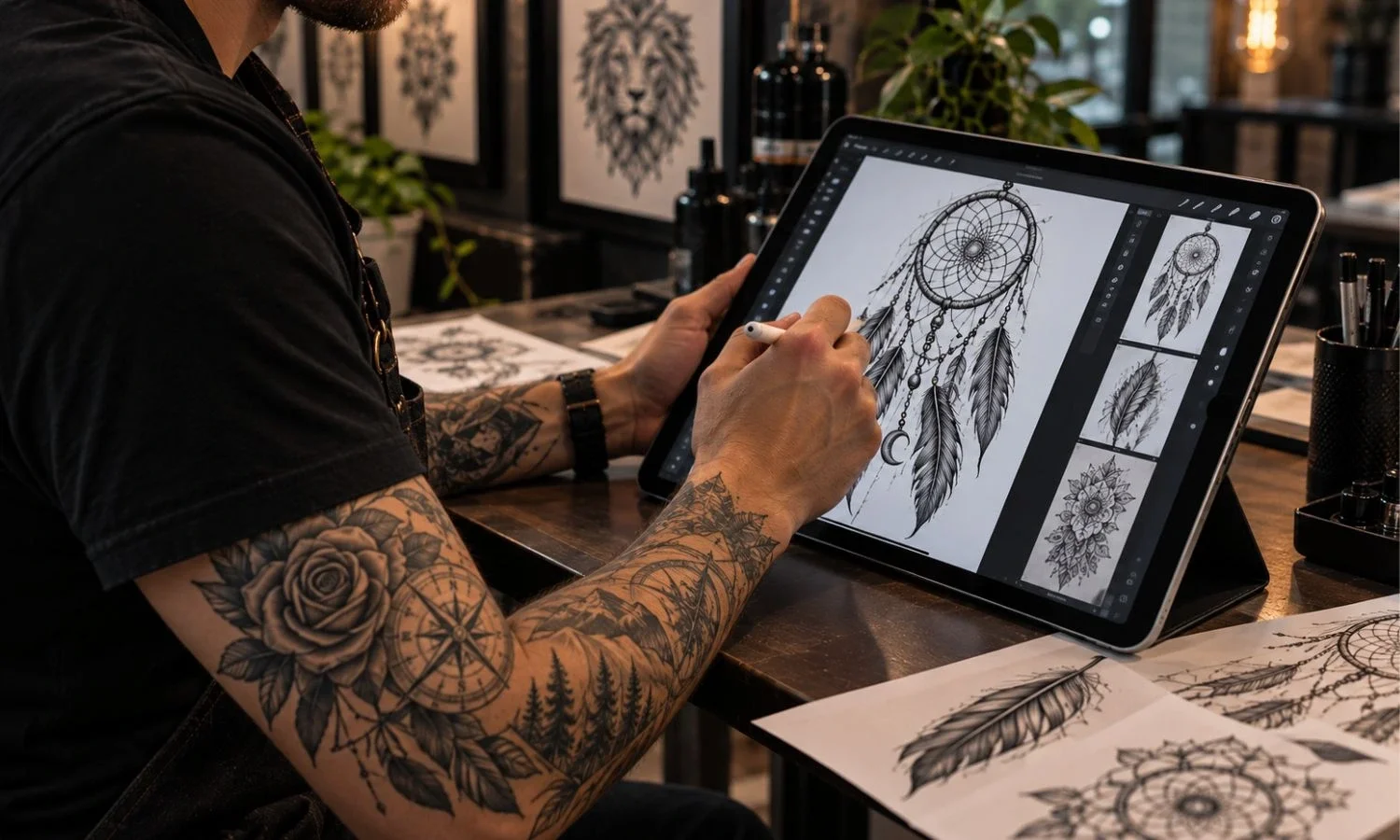 How Tattoo Artists Create Custom Tattoo Designs From Client Ideas