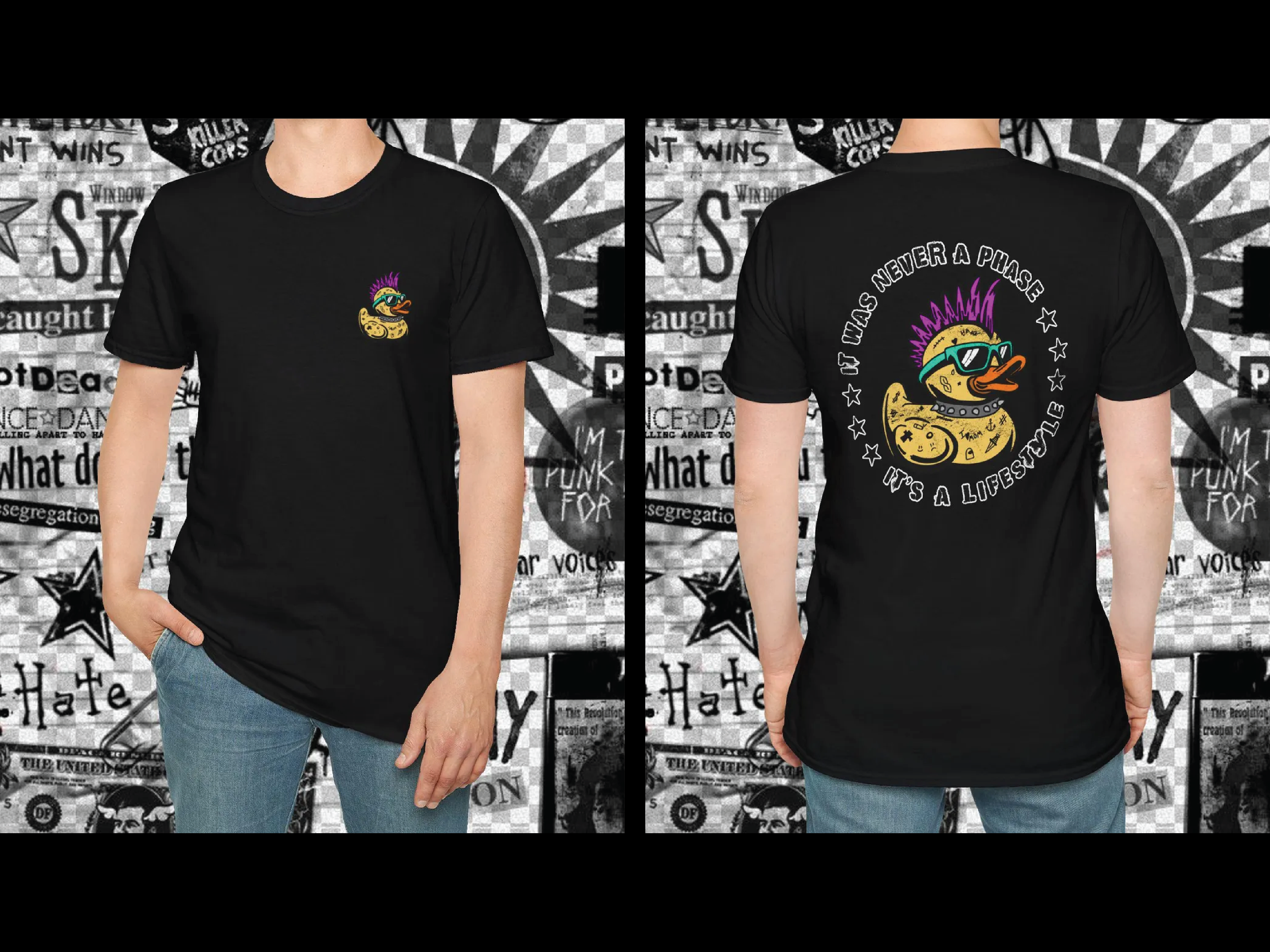 Punk Duck - Shirt Design