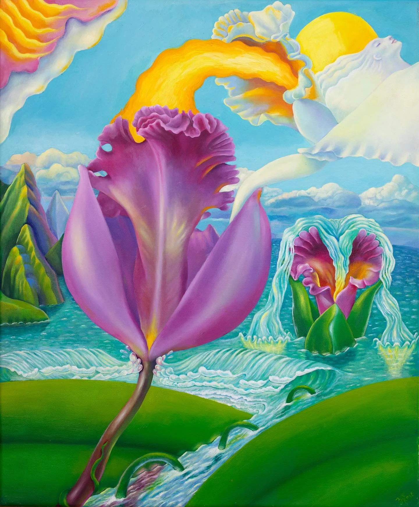 Unio Mystica 
22&rdquo;x18&rdquo; 
Oil on canvas 

Original for sale 🌸