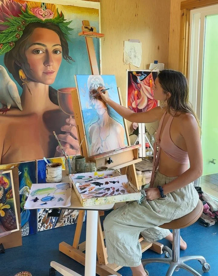 I&rsquo;ve been deep in the work lately, finding more colors of my Soul&hellip;. I&rsquo;ve been avoiding instagram because I&rsquo;ve been feeling how much it pulls me away from the present and the pure joy of the process. I am so grateful to be abl