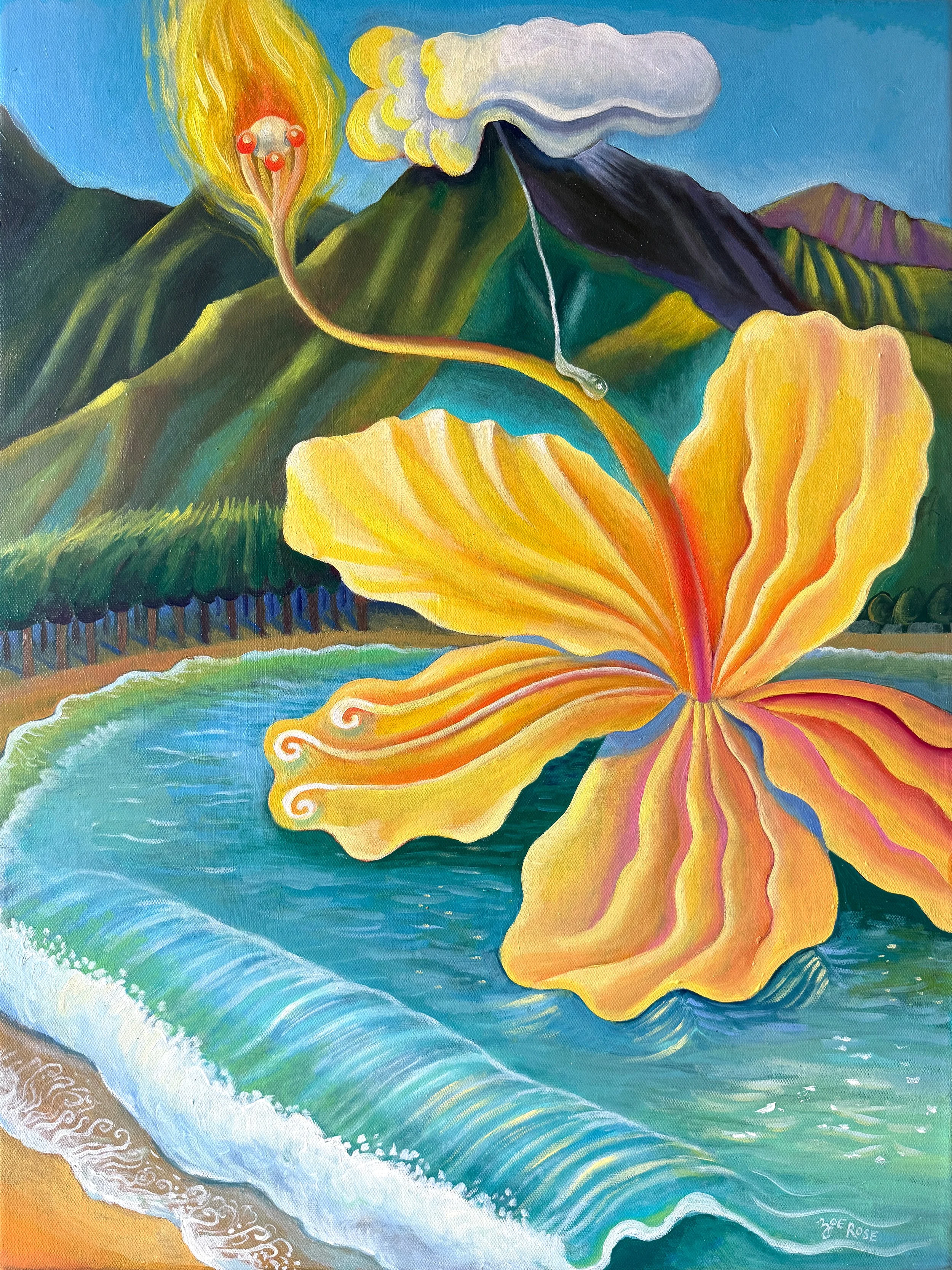  HIBISCUS BY THE BAY 1 
24" x 30"
2025
oil and acrylic on canvas
SOLD