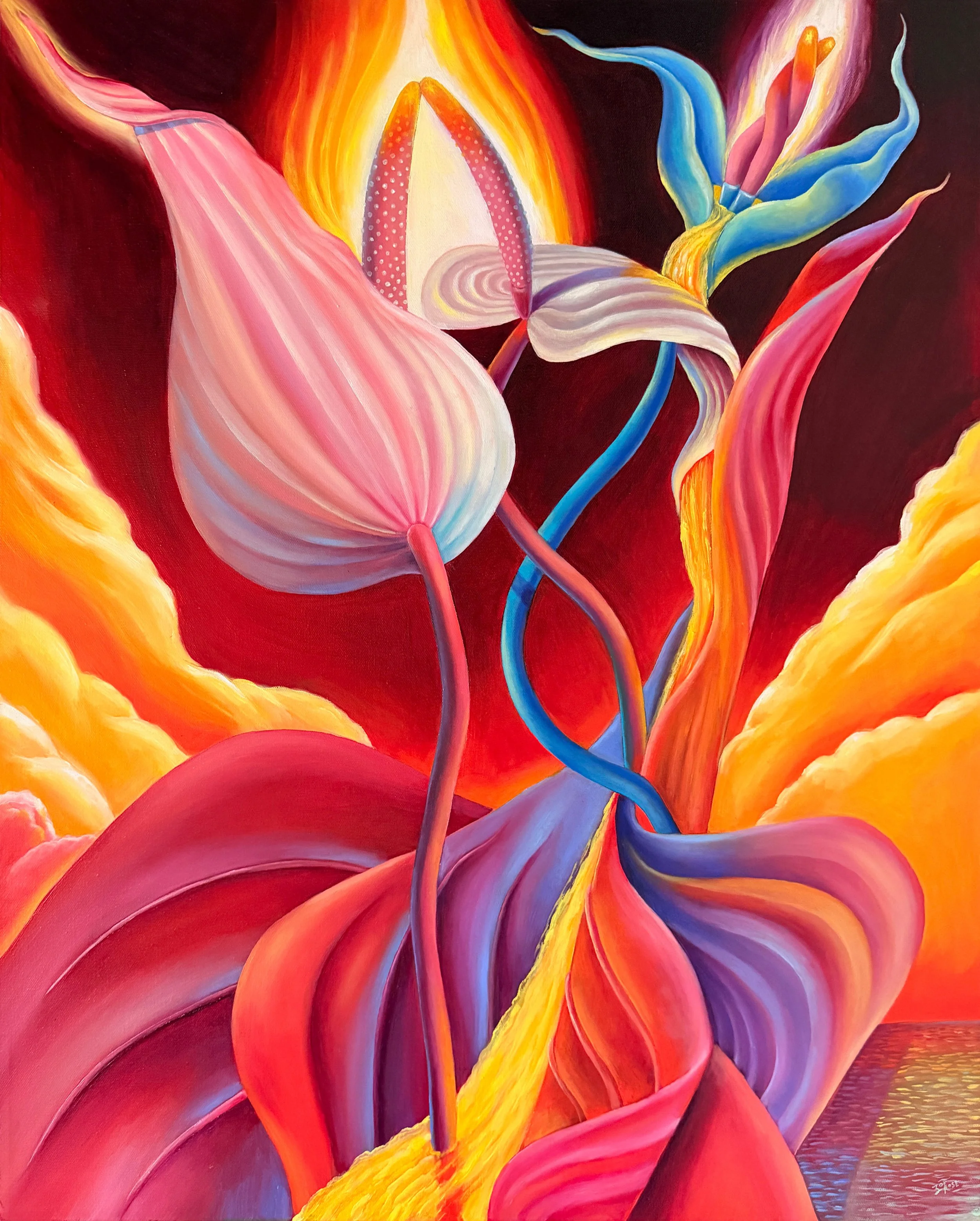  HEAVEN'S GATE 
24" x 30"
2026
oil and acrylic on canvas
available for purchase