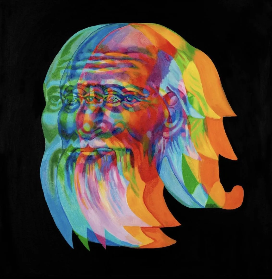  LAO TZU 
30" x 30"
2020
oil on canvas 
SOLD