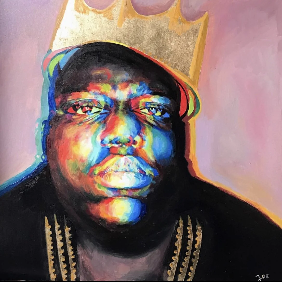  BIGGIE 
36" x 36" 
2017
oil and gold leaf on canvas 
SOLD