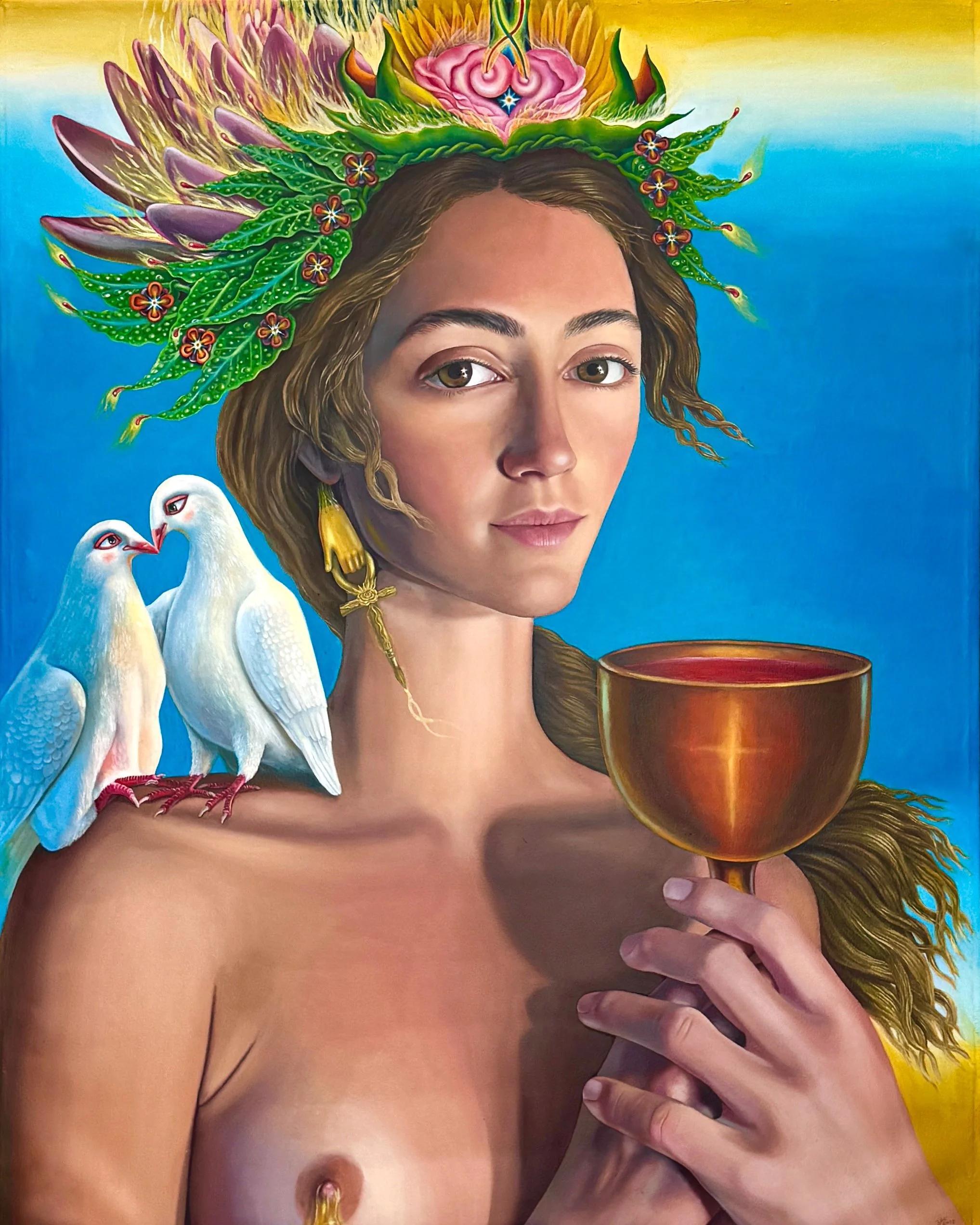  THE SACRED LOVE OF VENUS 
60 X 48 in
2026
oil on canvas
not for sale