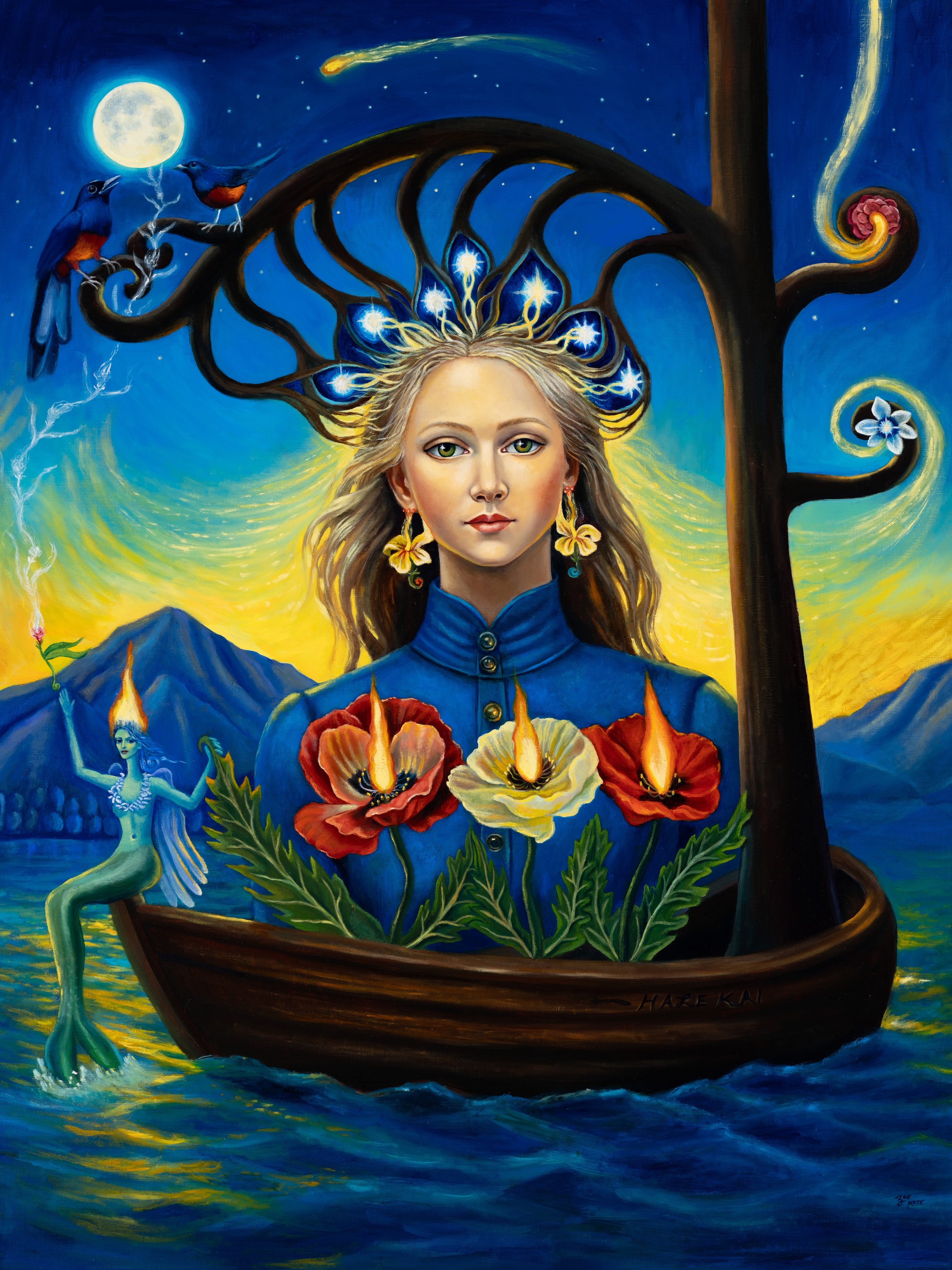 
 THE KEEPER OF HALE KAI  
40 x 30 in
2026
oil on linen
custom commission