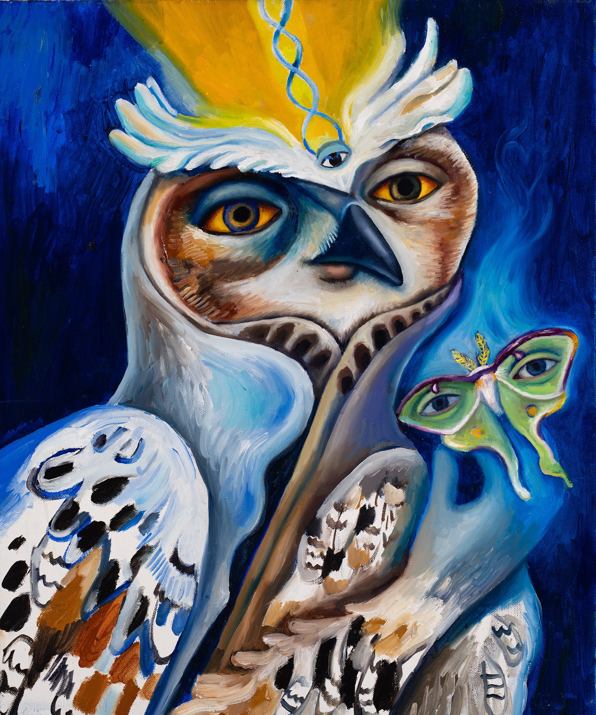  OWL KING 
20" x 24"
2020
oil on canvas
not for sale