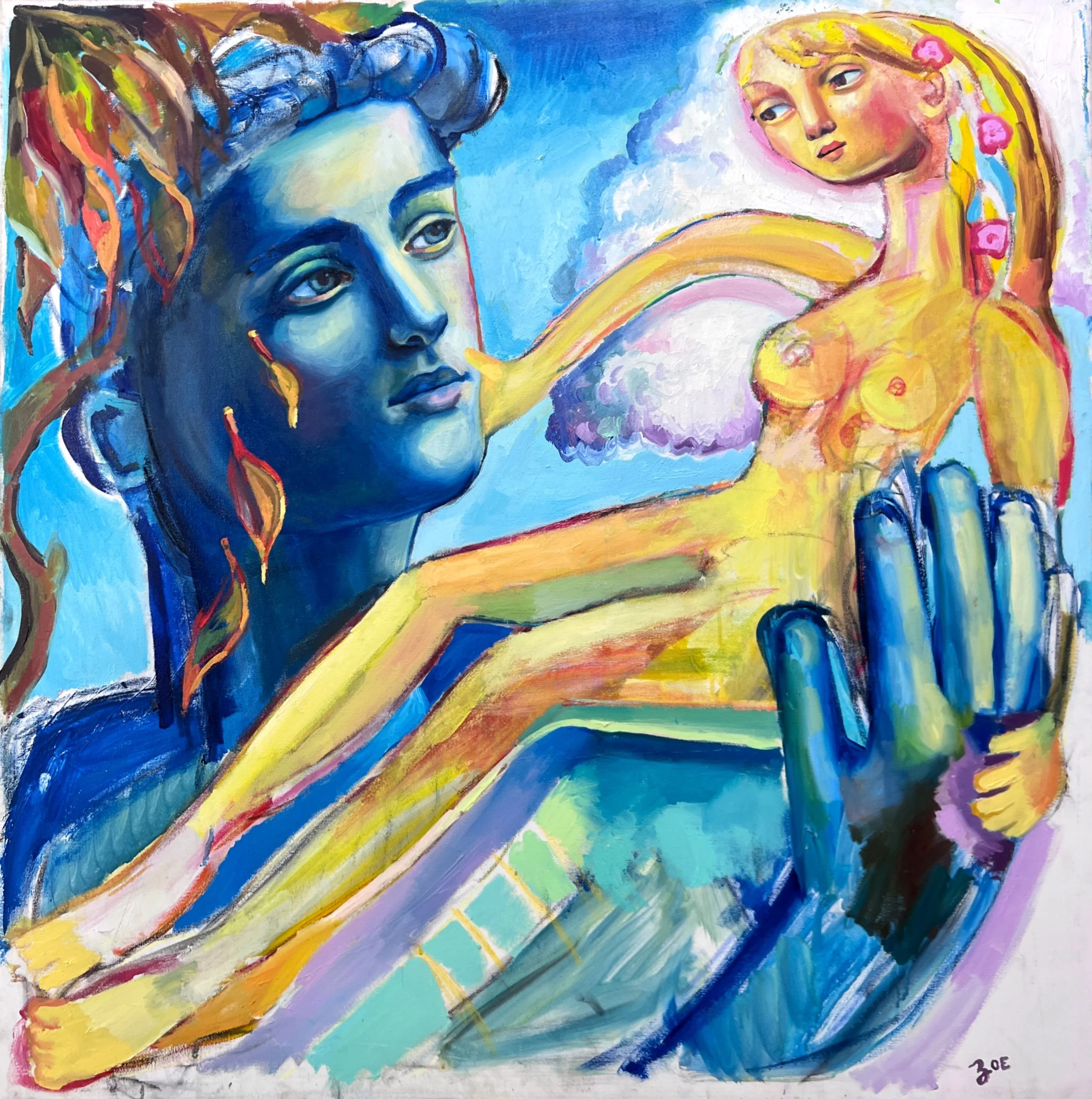  ETERNAL BLOOM 
40" x 40"
2018
acrylic and oil on canvas
not for sale