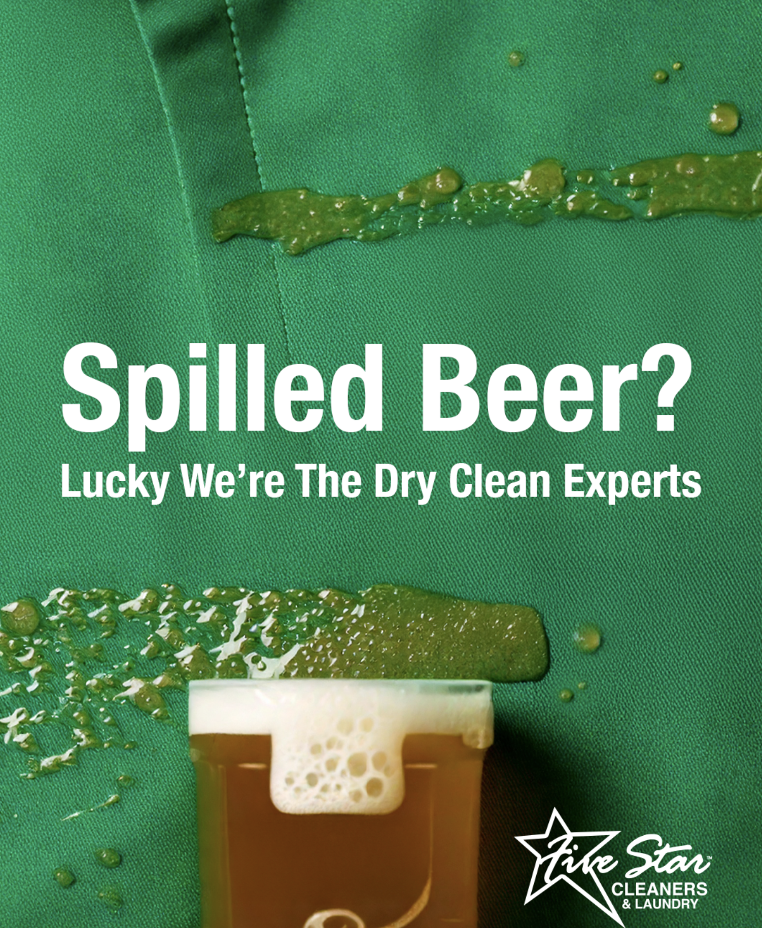 St Patrick's social graphic for Five Star Cleaners