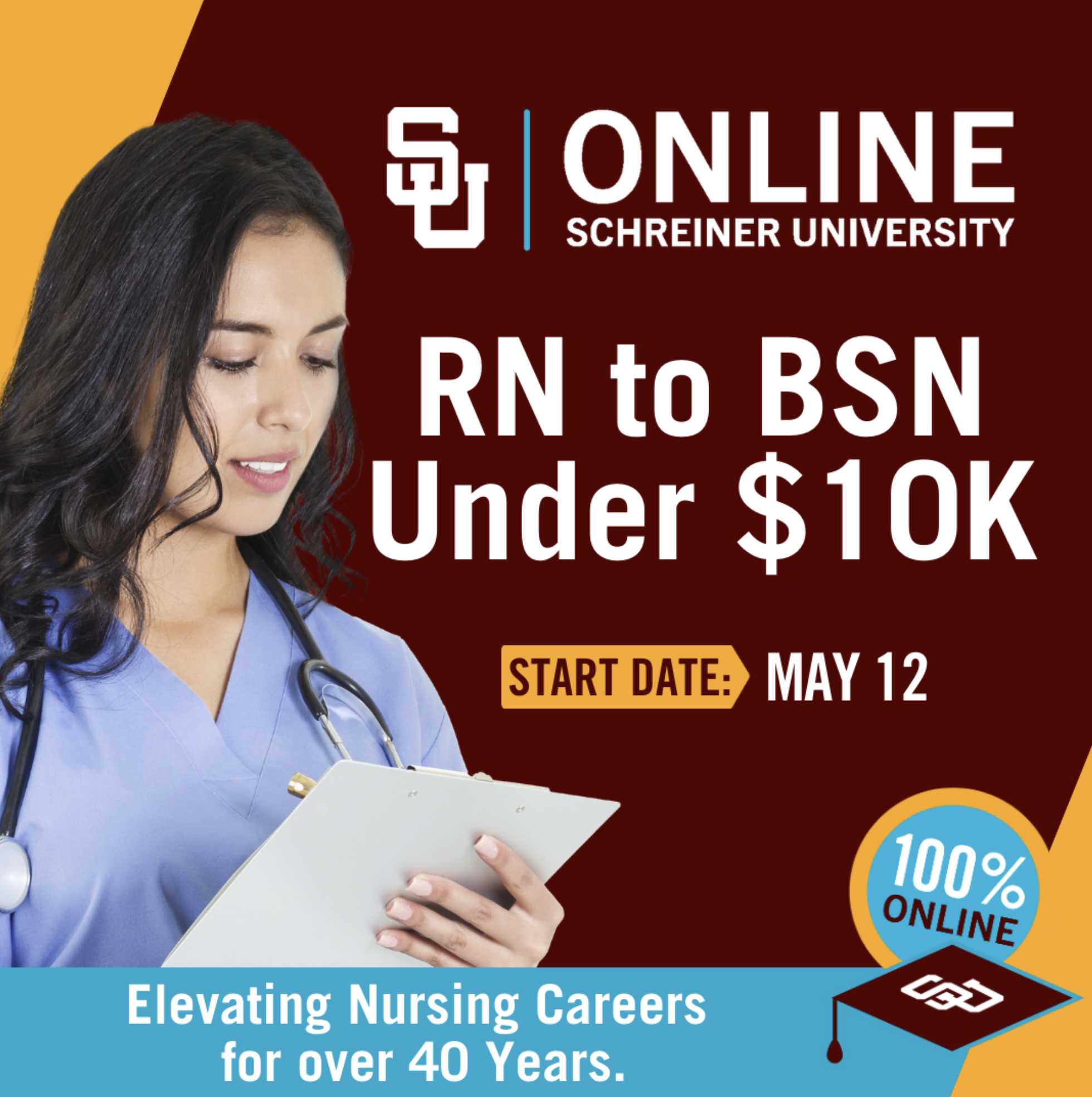 Display ad for Schreiner University 