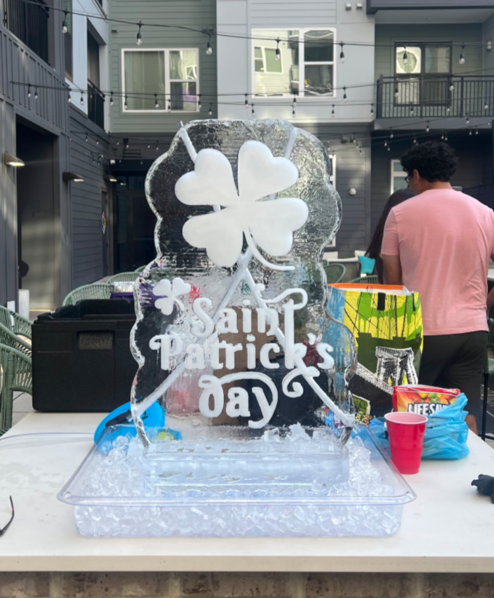 Saint Patrick's Day Ice Luge