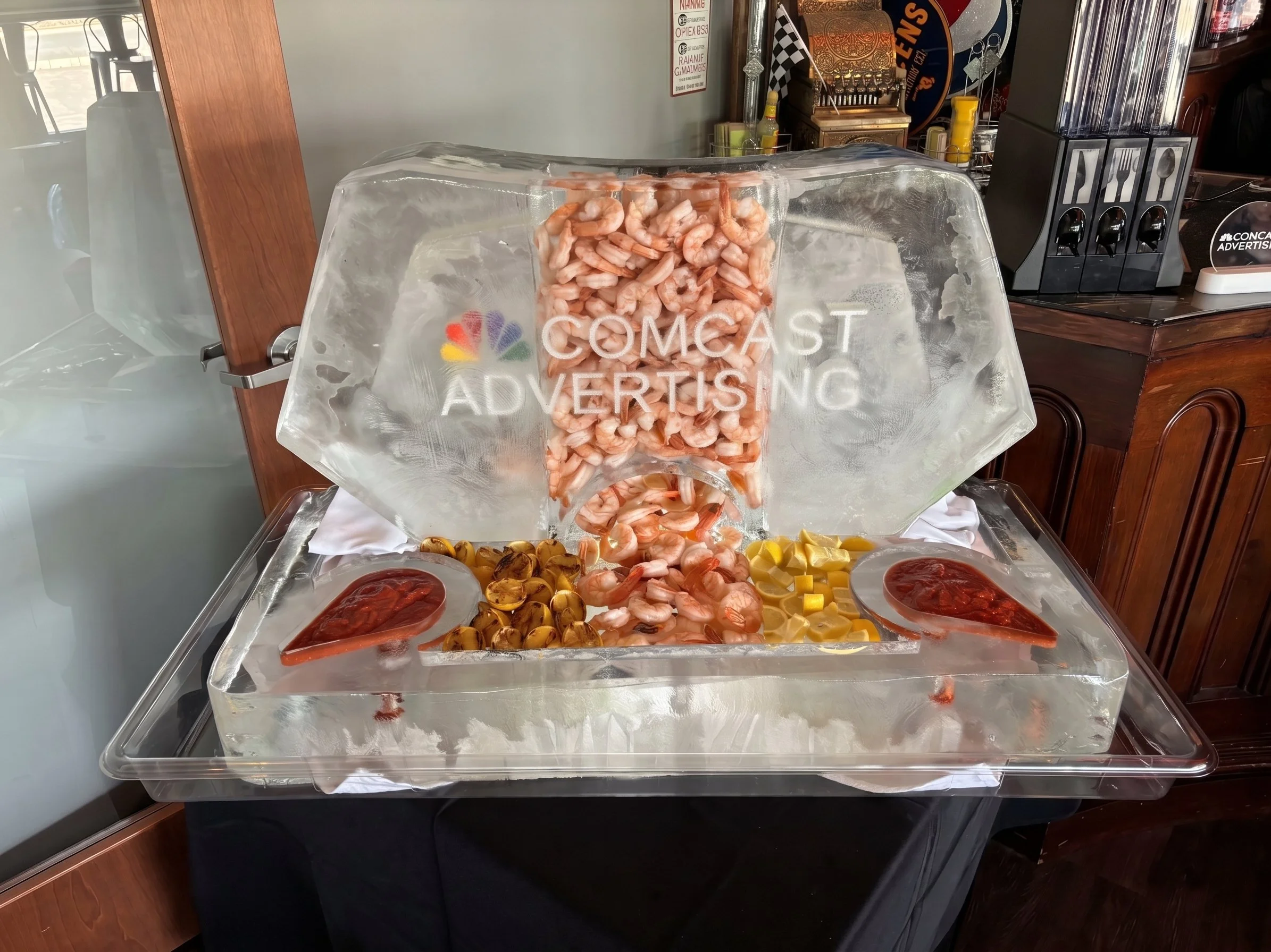 Shrimp Tower Ice Carving Virginia Beach