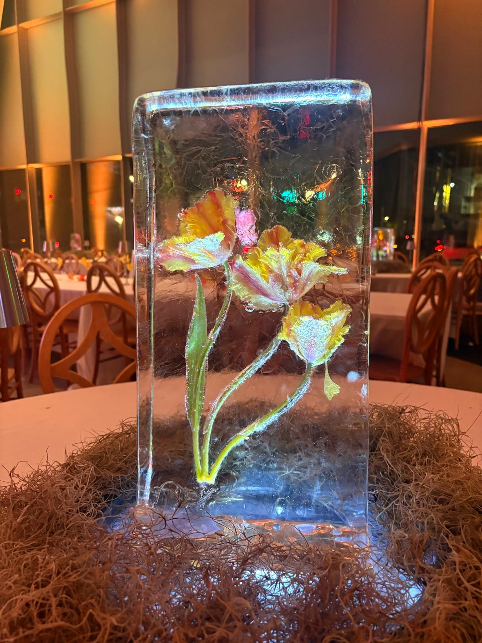 Ice Table Top Sculpture