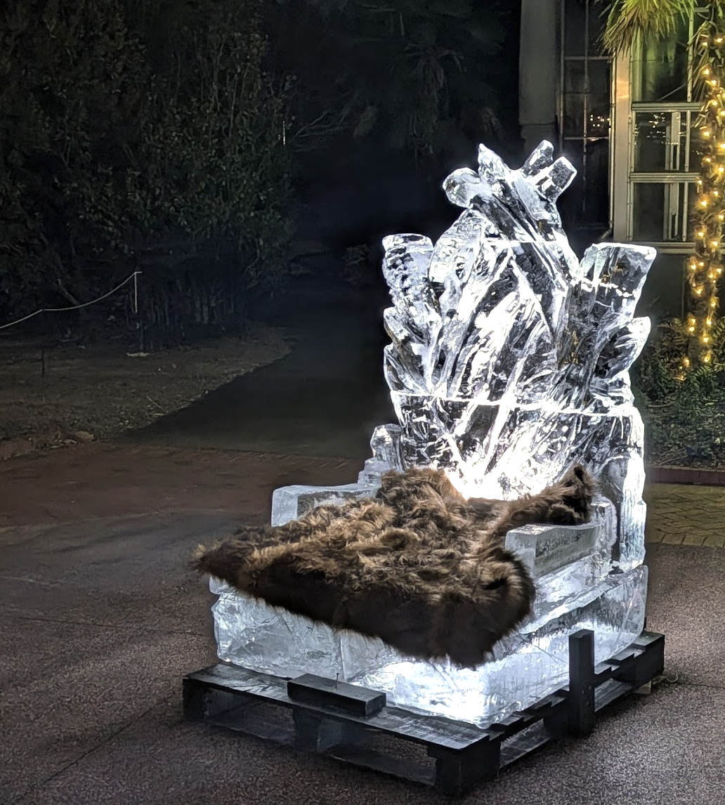 Ice Sculpture Throne Petersburg Virginia
