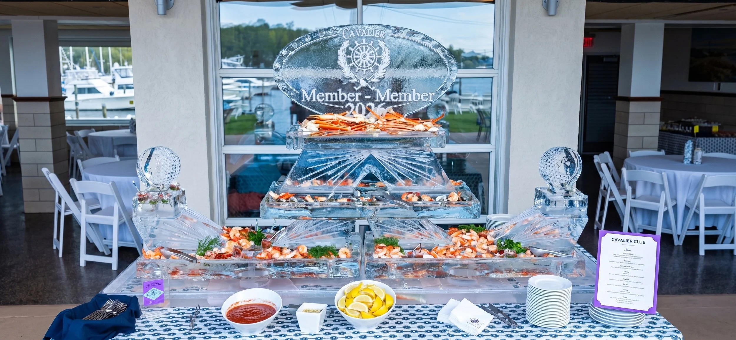 Virginia Beach Ice Sculpture Seafood Station