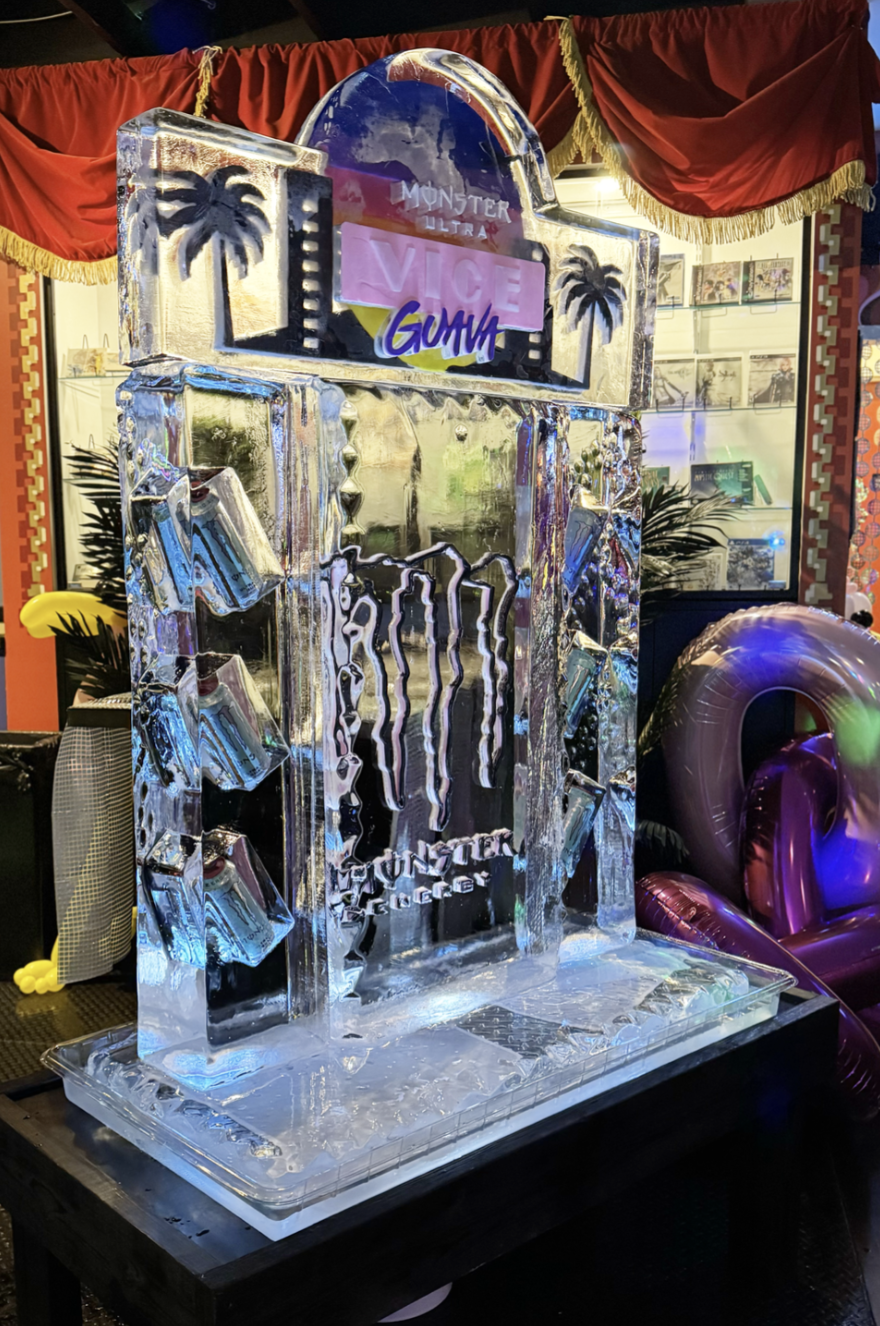 Monster Energy Ice Sculpture