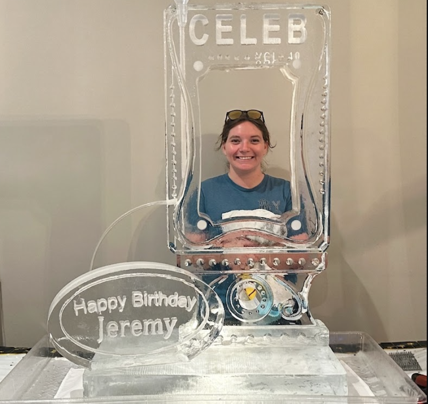 Photo Frame Ice Sculpture