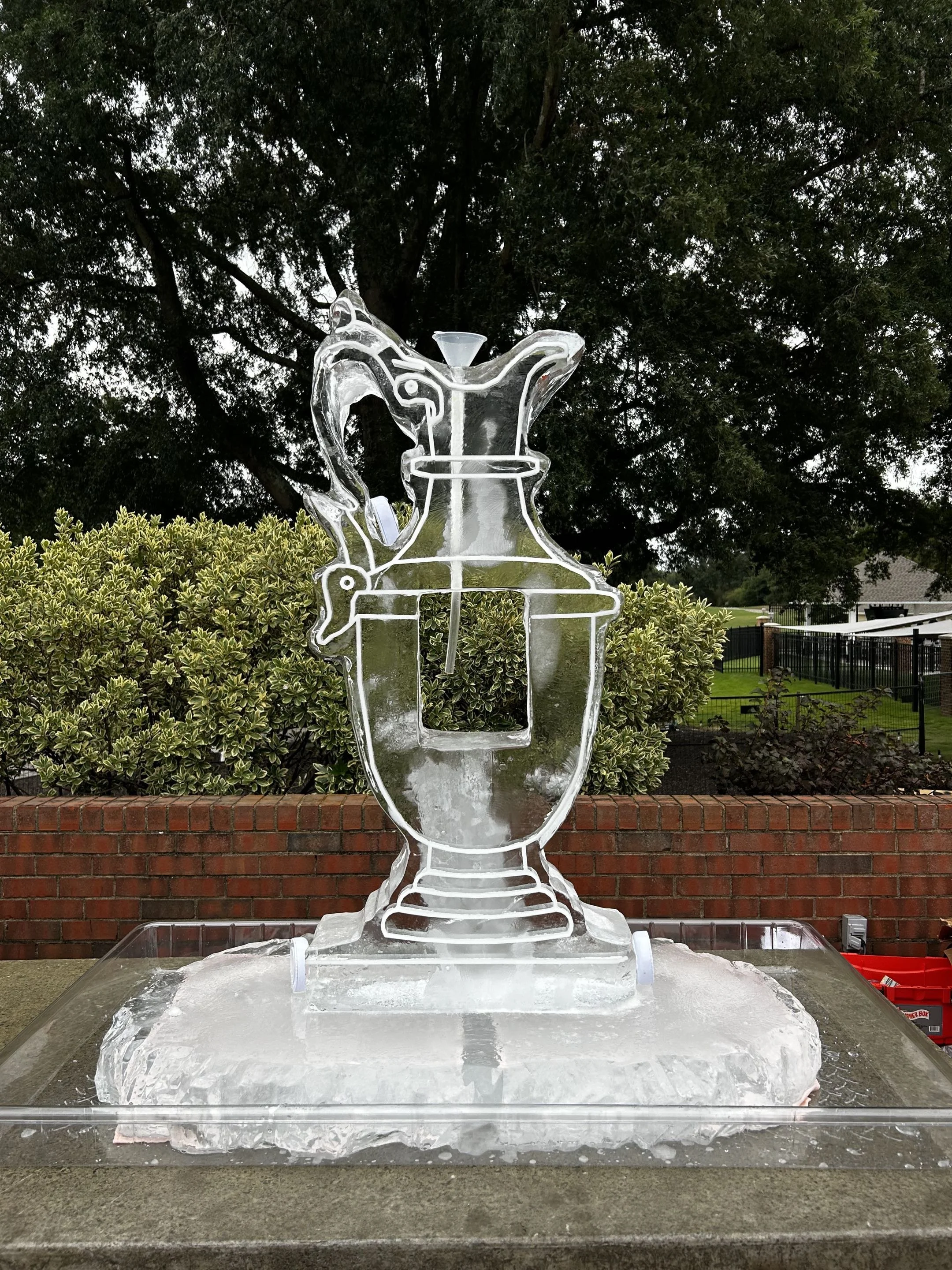 Claret Jug Golf Trophy Ice Sculpture VA