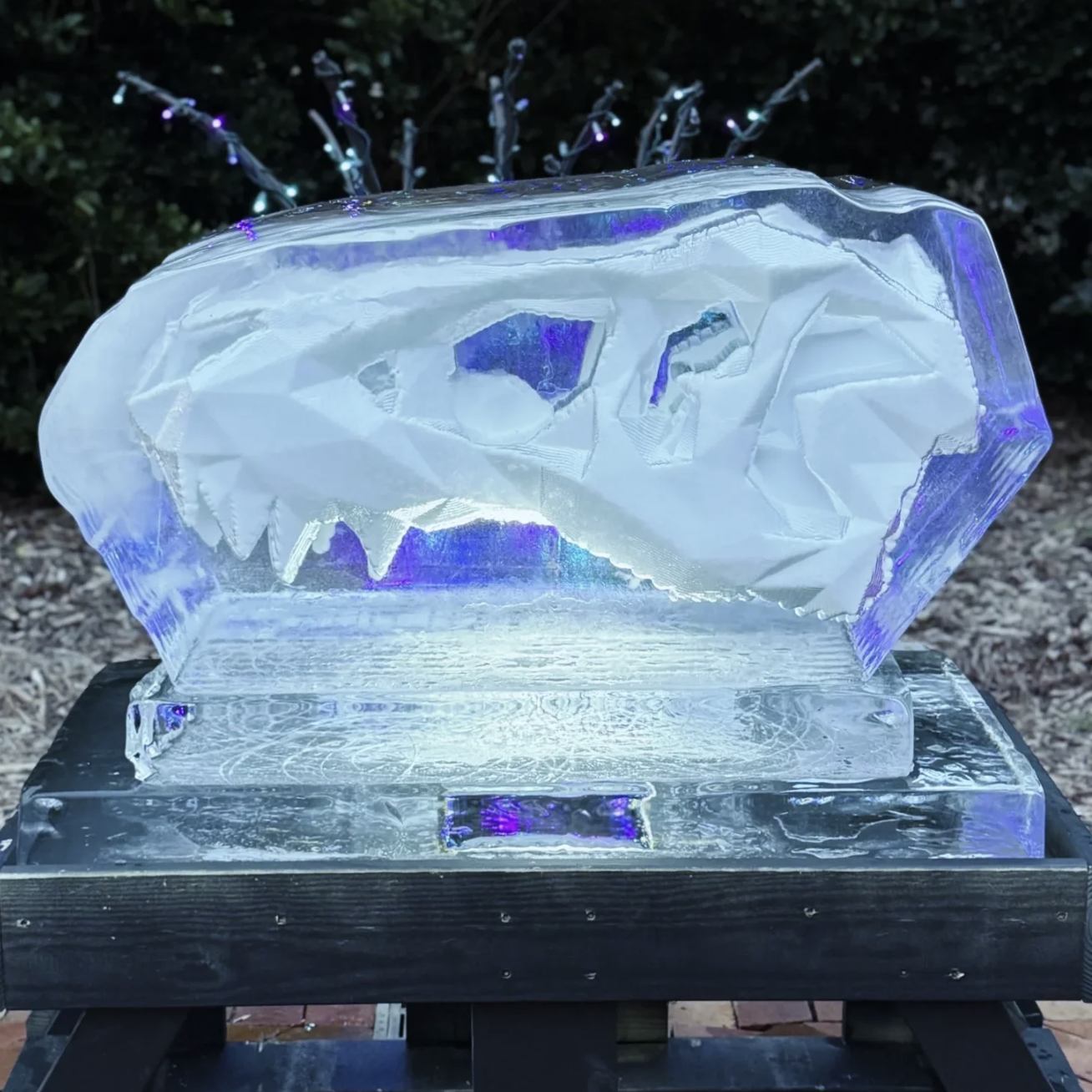 Dino Skull Ice Sculpture