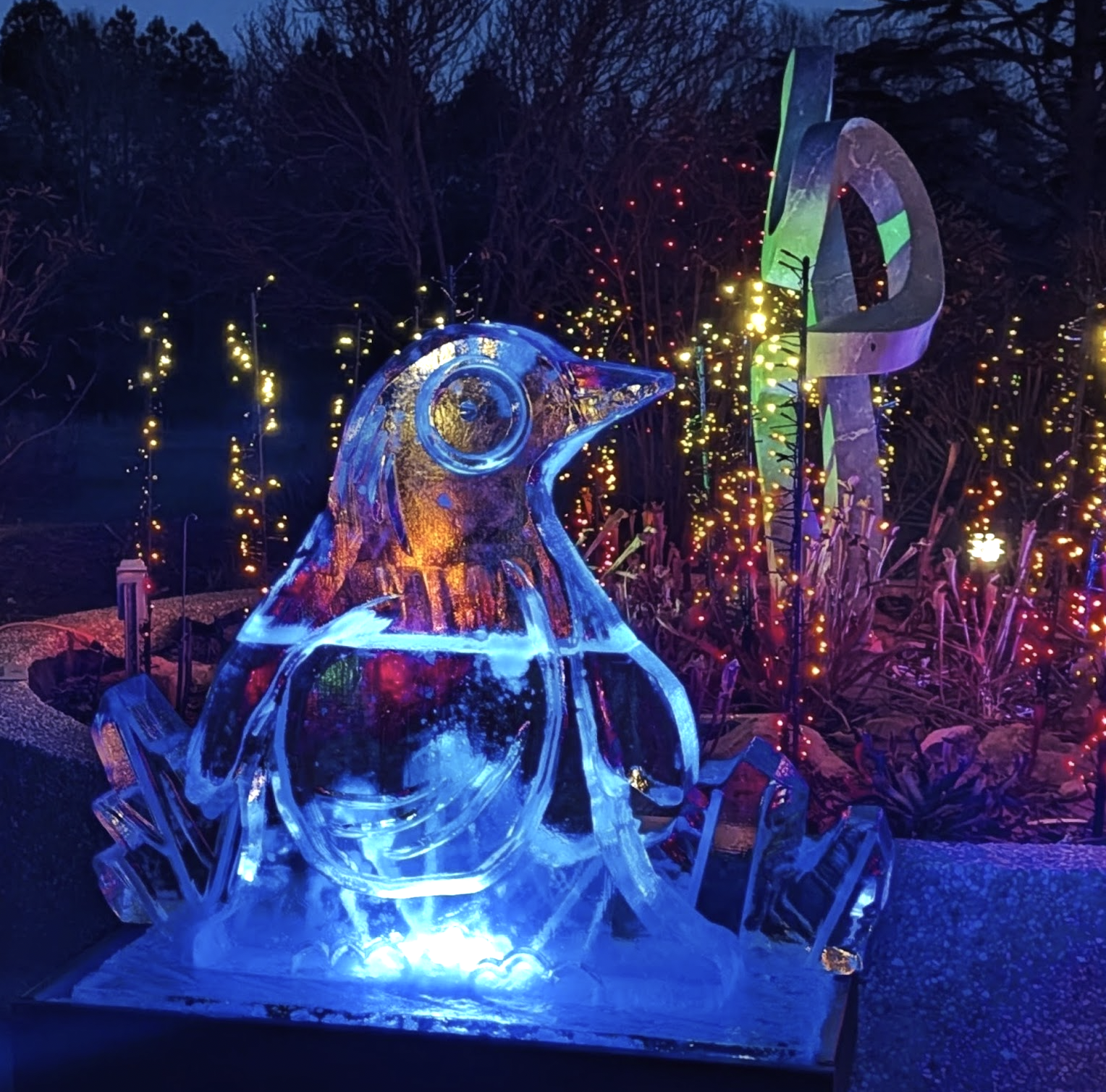 Penguin Ice Sculpture
