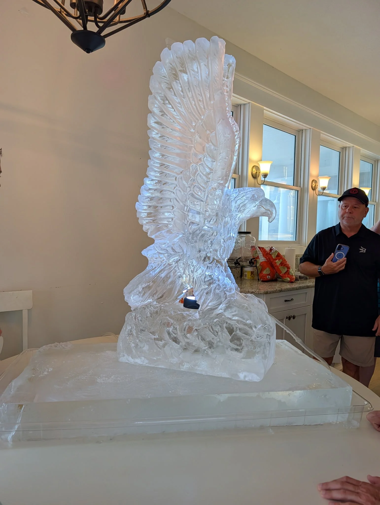 3D Eagle Ice Sculpture Virginia