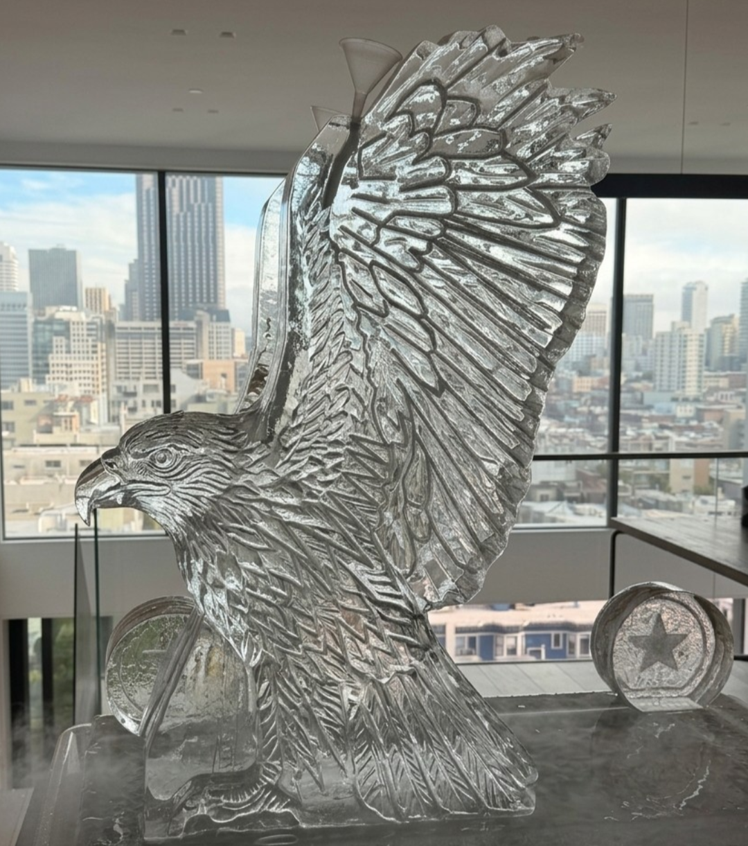 3D Eagle Ice Luge Virginia Beach