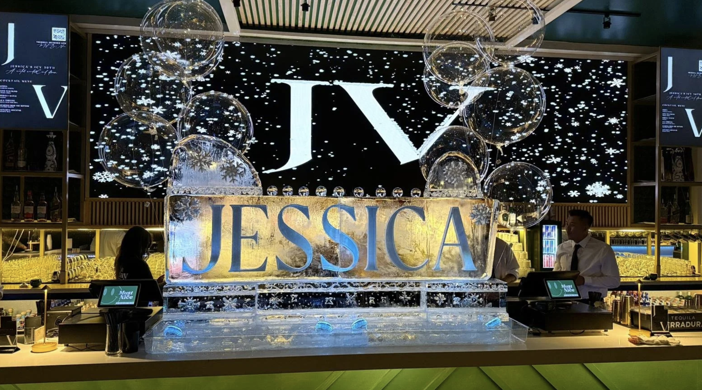 Birthday Ice Sculpture